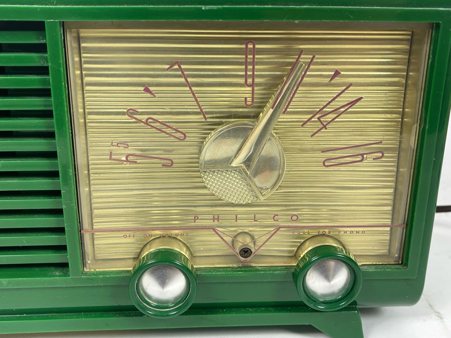 Mid-Century Philco Radio Vacuum Tubes Model D-597-124 12W X 6D X 6H Working [Photo 12]