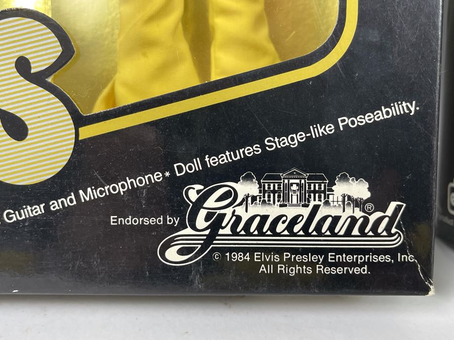 Pair Of Elvis Action Figure Dolls Graceland With Boxes 1984 [Photo 8]