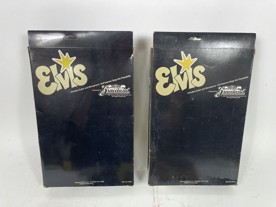 Pair Of Elvis Action Figure Dolls Graceland With Boxes 1984 [Photo 9]