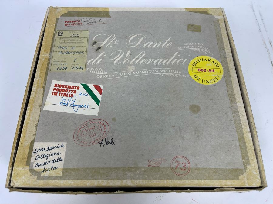 First Edition Ivory Alabaster Relief Plate Rigoletto La Scala Grand Opera Collection With Box [Photo 6]