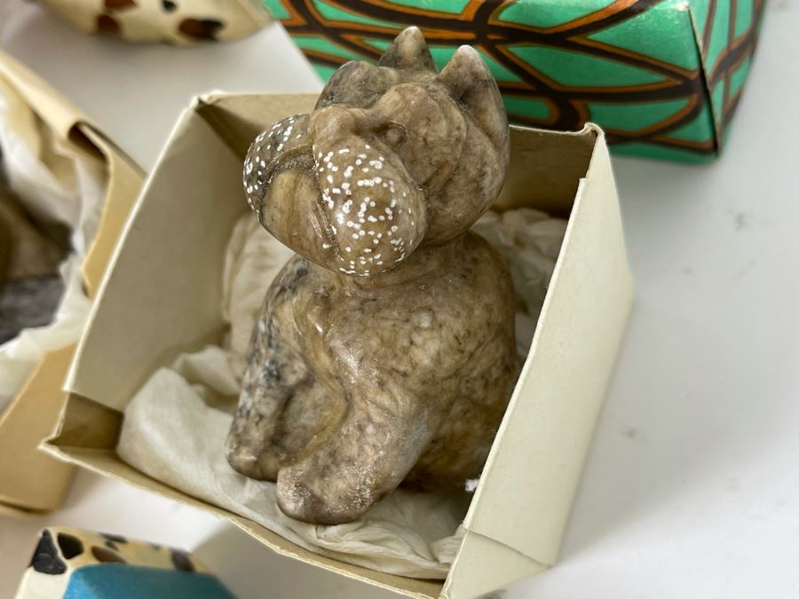 (5) Russian Carved Stone Figurines [Photo 4]