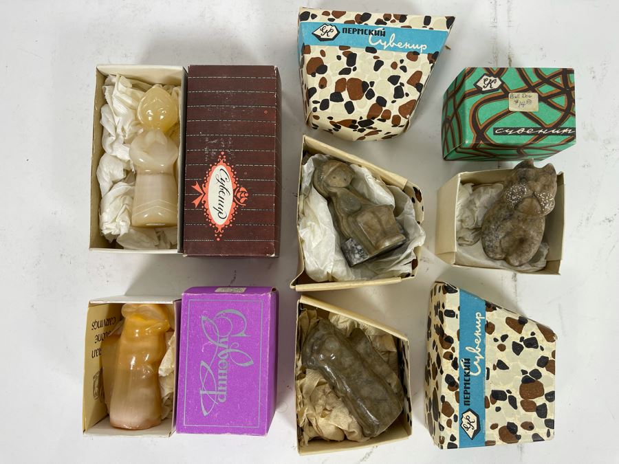 (5) Russian Carved Stone Figurines [Photo 2]