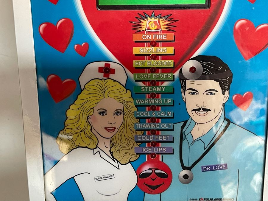 Coin-Operated Love Meter And True Grip Challenge Machines With Metal Stand Working Battery Operated [Photo 14]