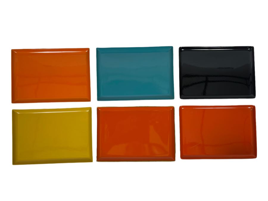 Mid-Century Modern Set Of Japanese Lacquer Trays 7.5 X 5.5 [Photo 1]
