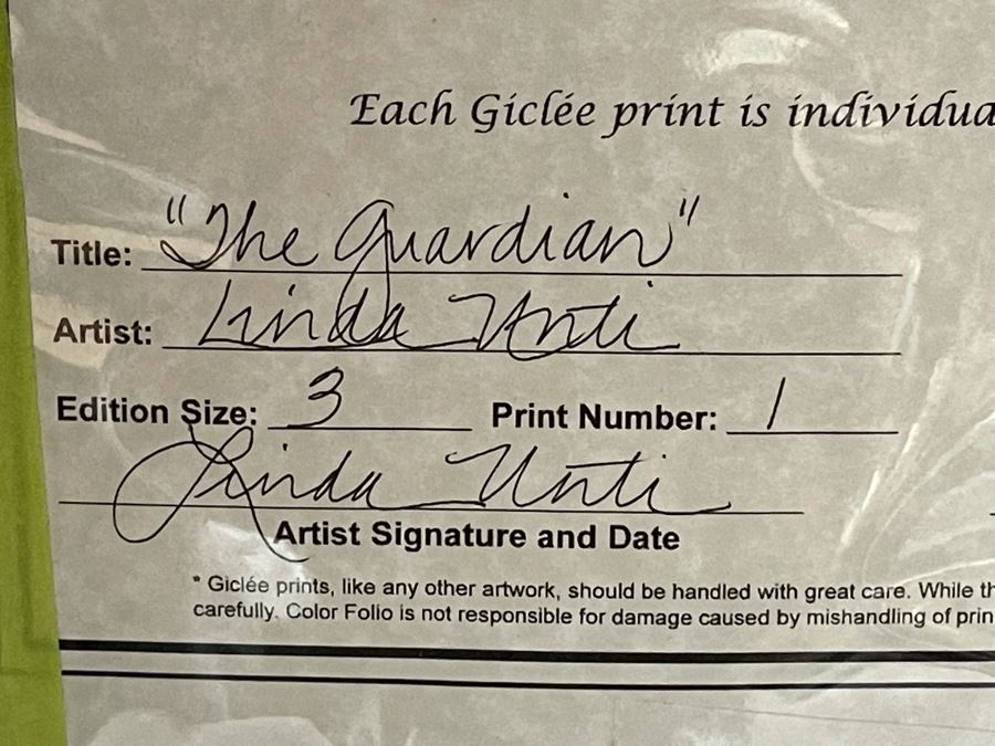 Linda Anti Limited Edition Giclee Print On Canvas 1 Of 3 Signed On Certificate 4' X 3' [Photo 10]