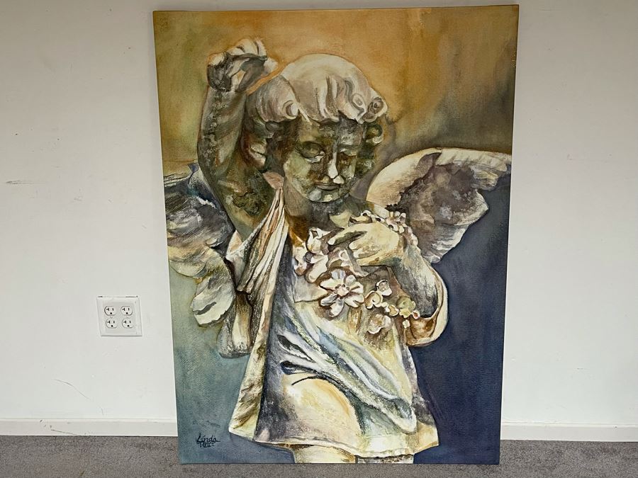 Linda Anti Limited Edition Giclee Print On Canvas 1 Of 3 Signed On Certificate 4' X 3' [Photo 2]