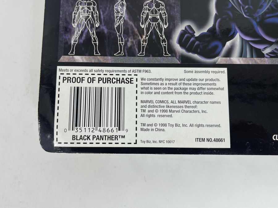 Limited Edition Neo Genesis Exclusive Marvel's Gold Collectors Edition Black Panther Action Figure New On Card 1998 Toy Biz [Photo 8]