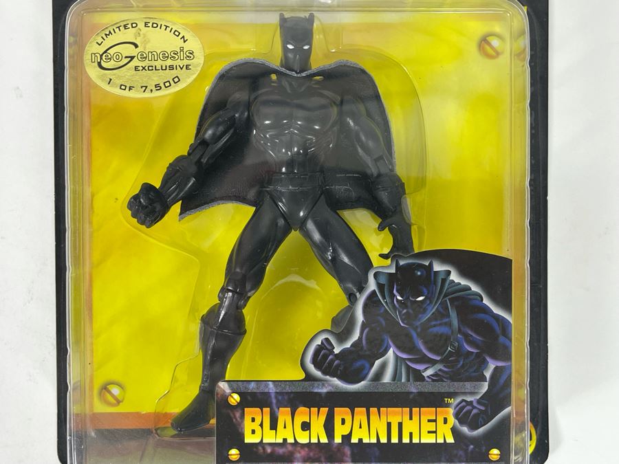 Limited Edition Neo Genesis Exclusive Marvel's Gold Collectors Edition Black Panther Action Figure New On Card 1998 Toy Biz [Photo 5]