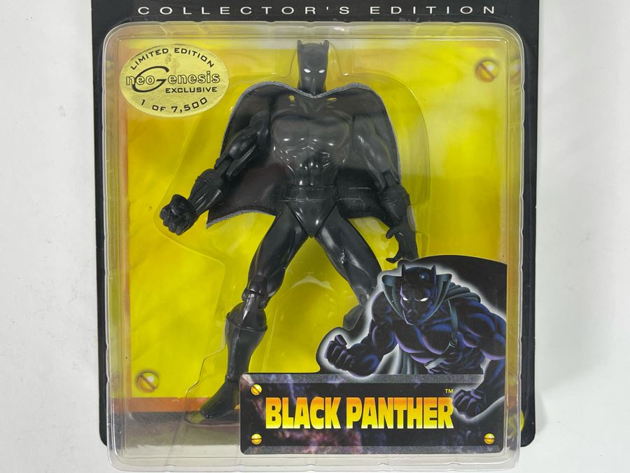 Limited Edition Neo Genesis Exclusive Marvel's Gold Collectors Edition Black Panther Action Figure New On Card 1998 Toy Biz [Photo 3]