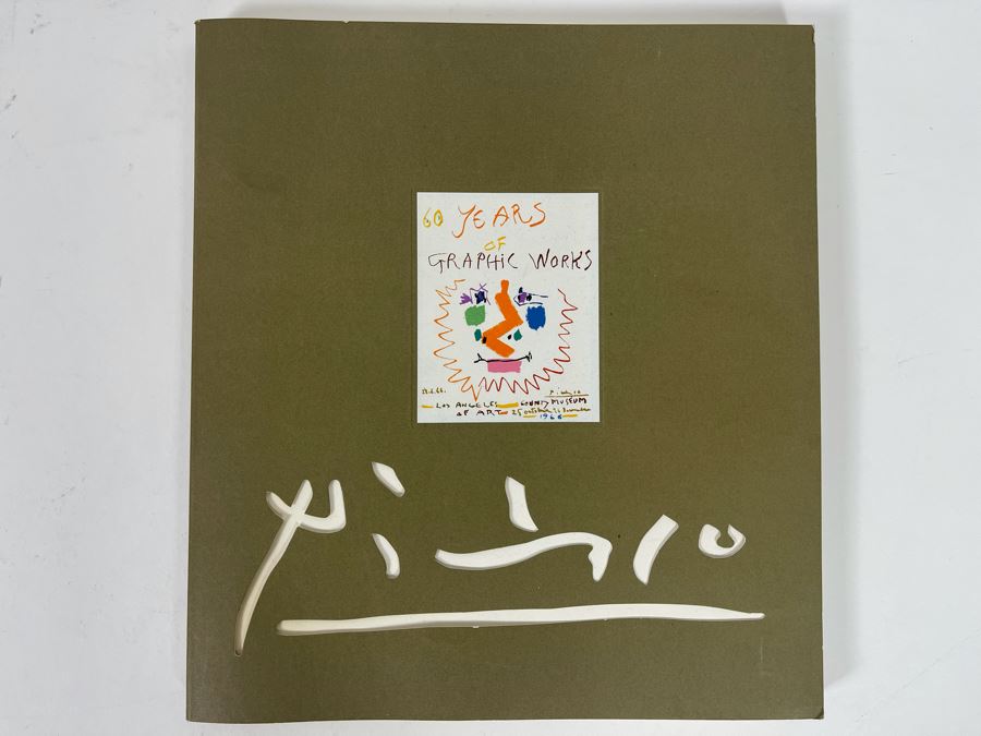 1966 Softcover Book Of 60 Years Of Graphic Works Of Pablo Picasso From The Los Angeles County Museum Of Art [Photo 3]