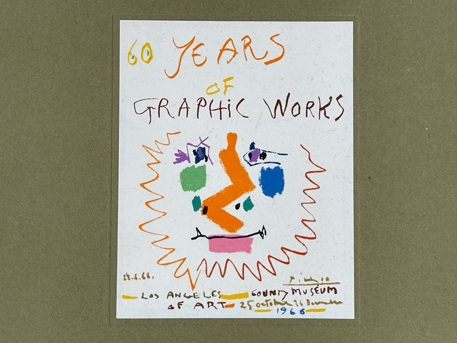 1966 Softcover Book Of 60 Years Of Graphic Works Of Pablo Picasso From The Los Angeles County Museum Of Art [Photo 4]