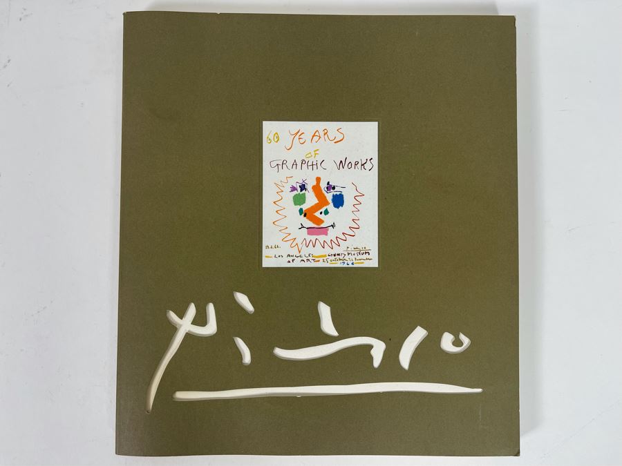 1966 Softcover Book Of 60 Years Of Graphic Works Of Pablo Picasso From The Los Angeles County Museum Of Art [Photo 2]