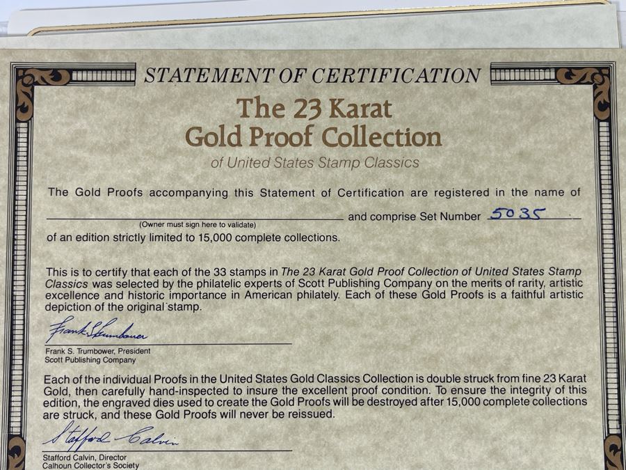 Limited Edition Inverted Jenny Gold Replica Stamp And Gold Replica Inverted Jenny First Day Cover [Photo 11]