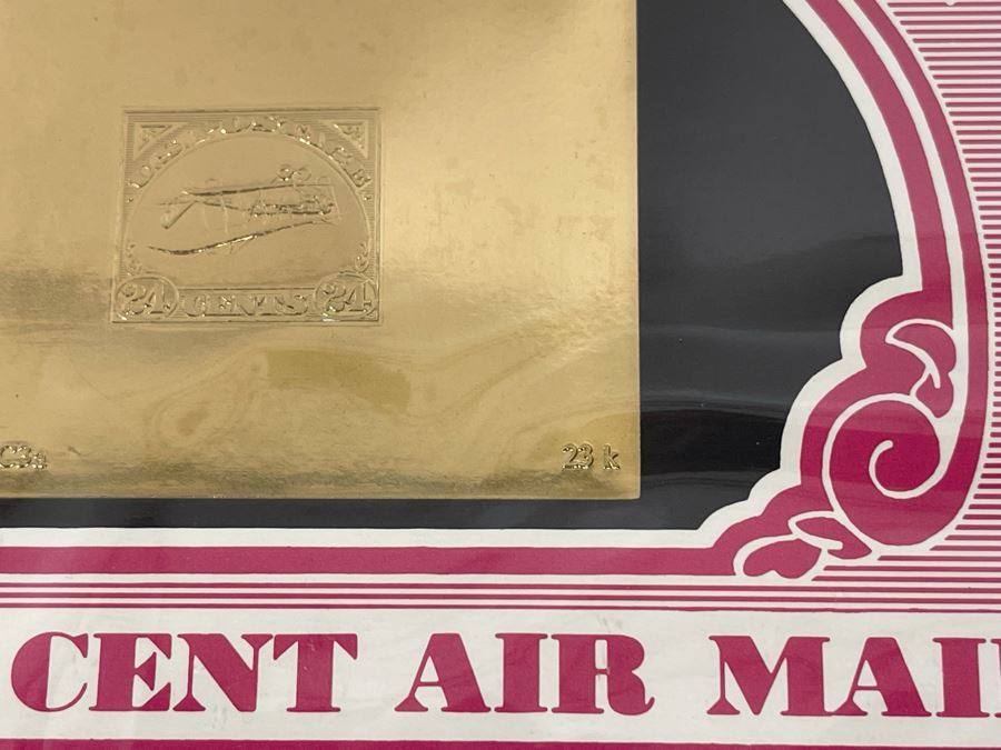 Limited Edition Inverted Jenny Gold Replica Stamp And Gold Replica Inverted Jenny First Day Cover [Photo 9]