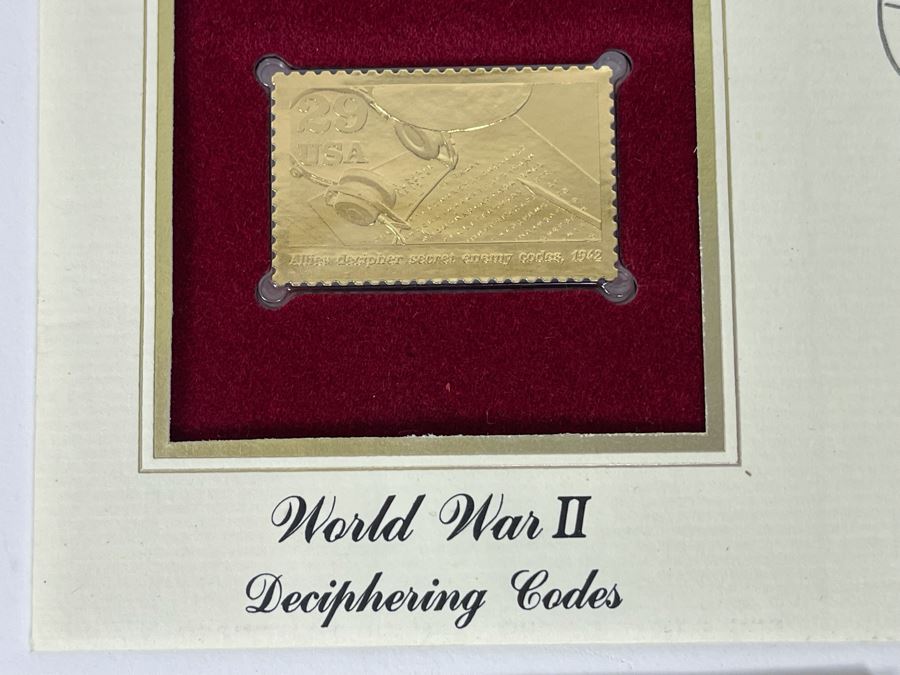 Gold Replica First Day Issue Stamps Collection [Photo 7]