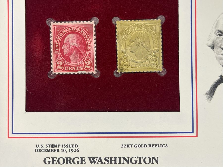 Gold Replica First Day Issue Stamps Collection [Photo 5]