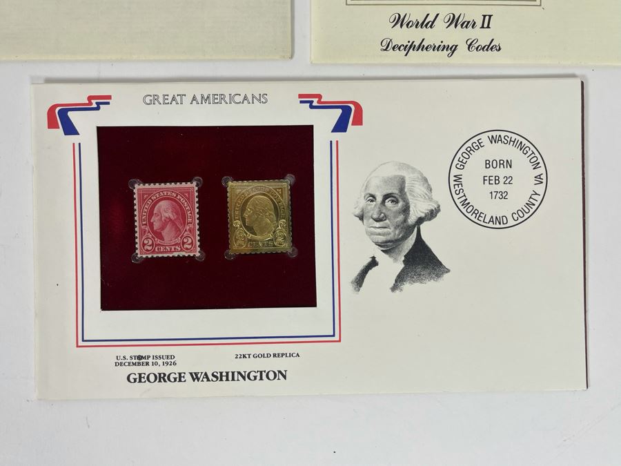 Gold Replica First Day Issue Stamps Collection [Photo 3]