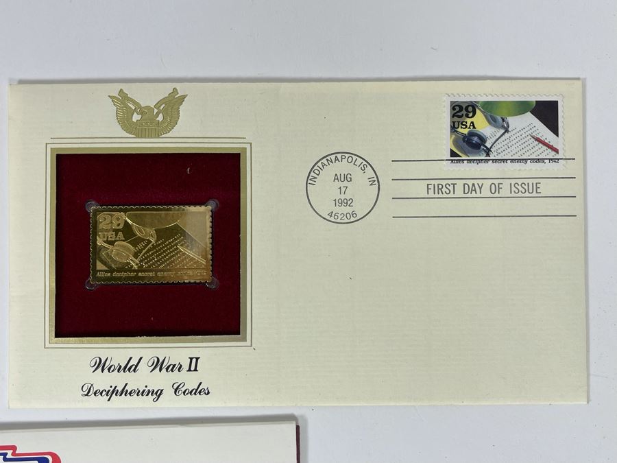 Gold Replica First Day Issue Stamps Collection [Photo 6]