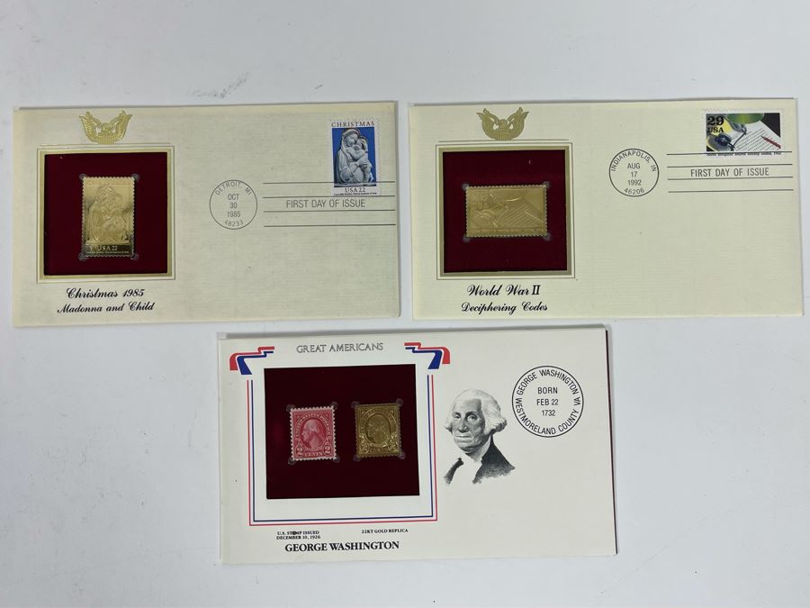Gold Replica First Day Issue Stamps Collection [Photo 2]