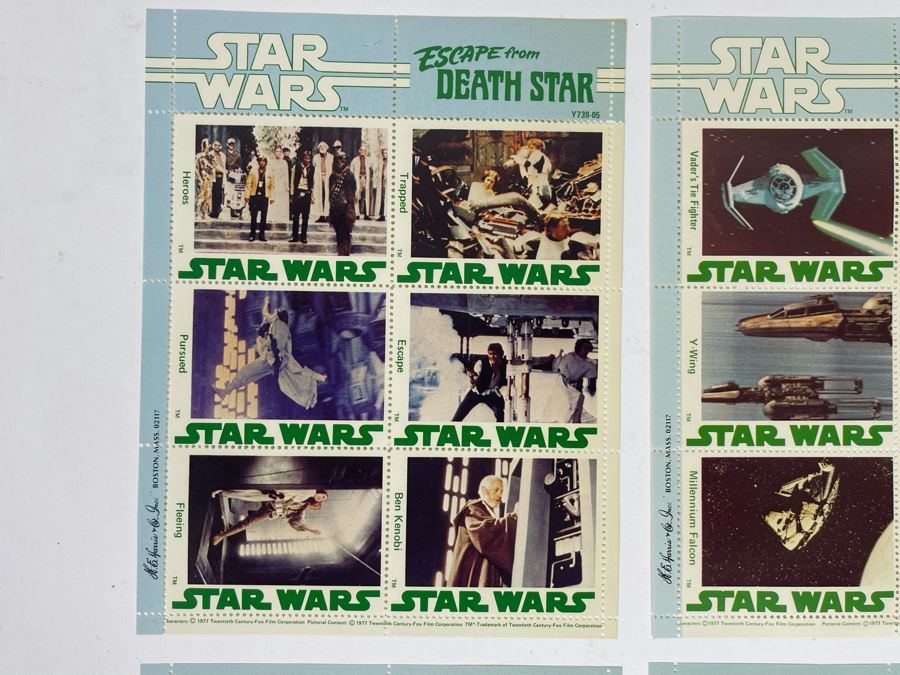 Vintage Collection Of 1977 Star Wars H. E. Harris & Co Stamps [Photo 4]