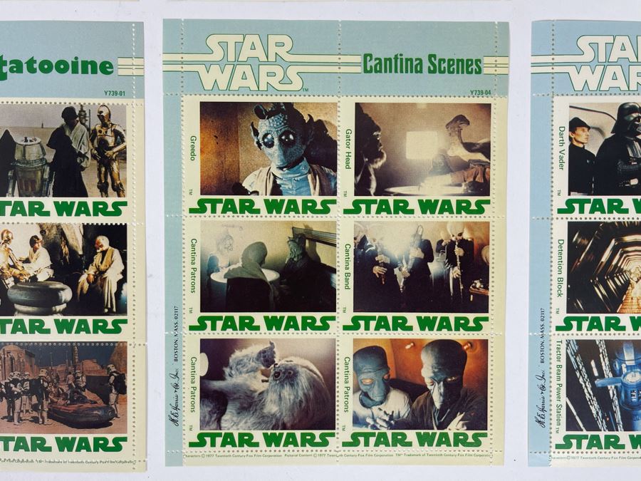 Vintage Collection Of 1977 Star Wars H. E. Harris & Co Stamps [Photo 8]