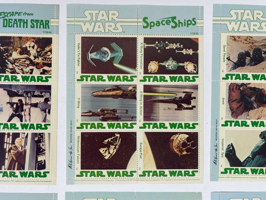 Vintage Collection Of 1977 Star Wars H. E. Harris & Co Stamps [Photo 5]