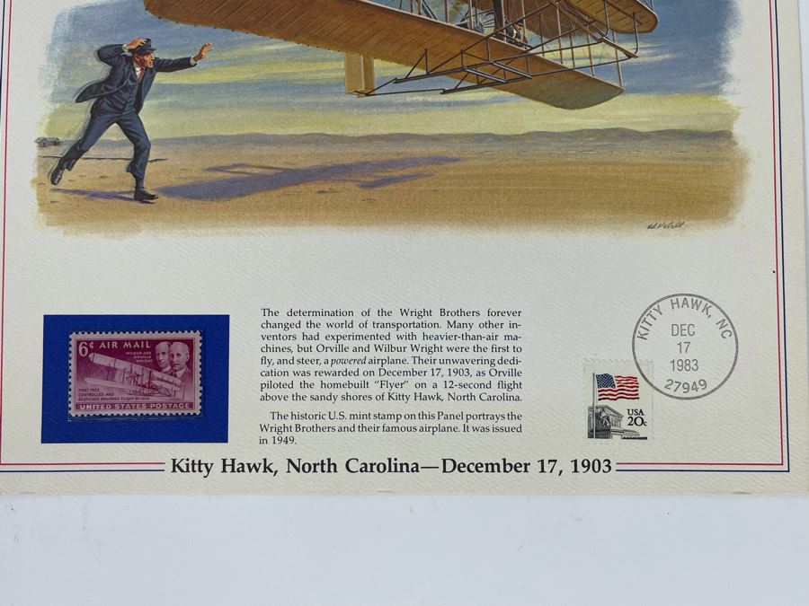 The Wright Brothers' First Flight Stamp [Photo 3]