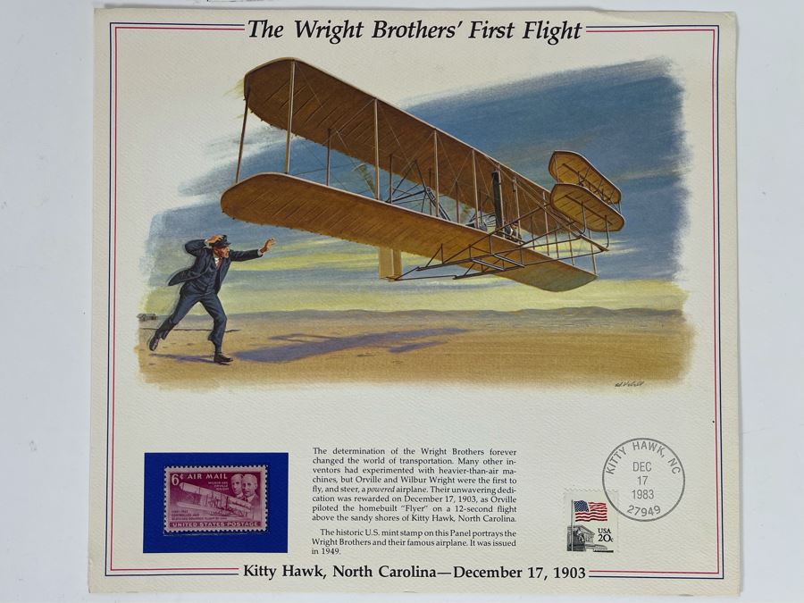The Wright Brothers' First Flight Stamp [Photo 2]