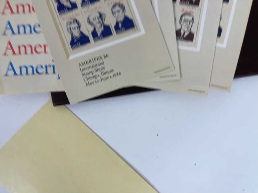 1986 Presidents Of The United States Commemorative Mint Sheets Folio - 2 Sets Of Stamps Ameripex 86 [Photo 11]