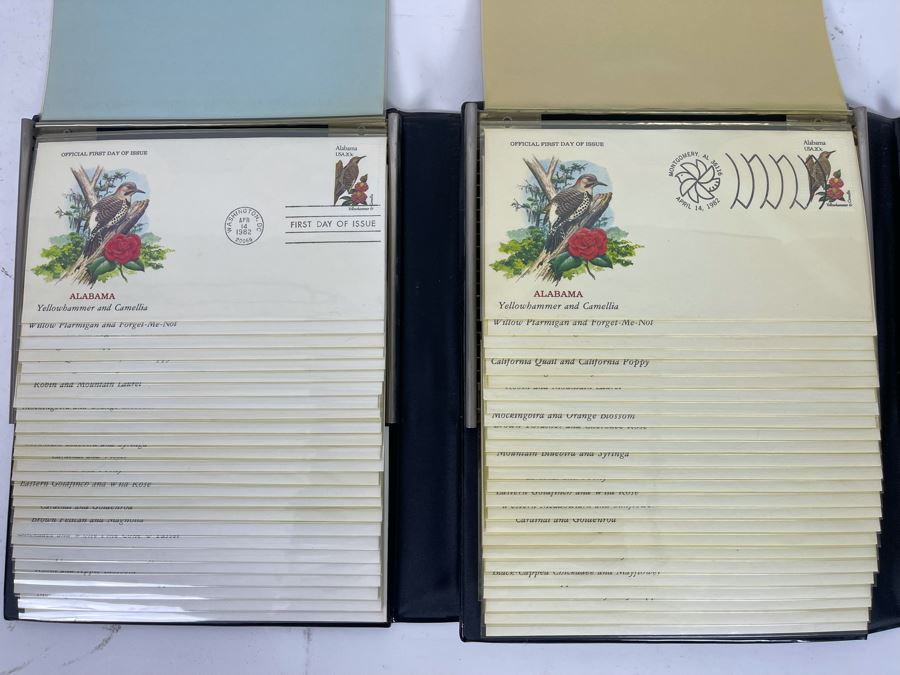 The Official Birds And Flowers Of Our Fifty States: First Day Cover Collection And State Capitals First Day Cover Collection - Total Of 100 Covers [Photo 7]