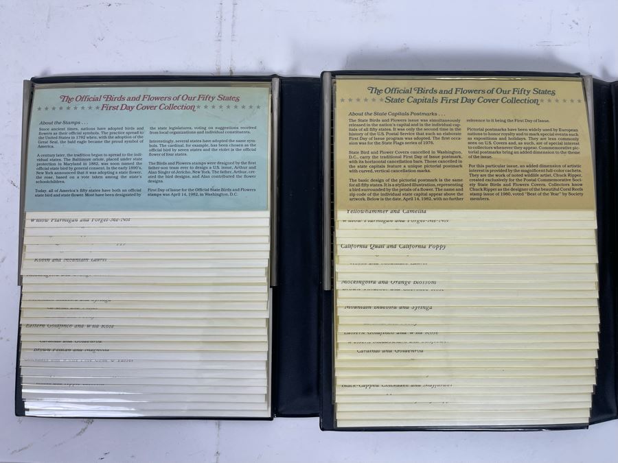 The Official Birds And Flowers Of Our Fifty States: First Day Cover Collection And State Capitals First Day Cover Collection - Total Of 100 Covers [Photo 4]