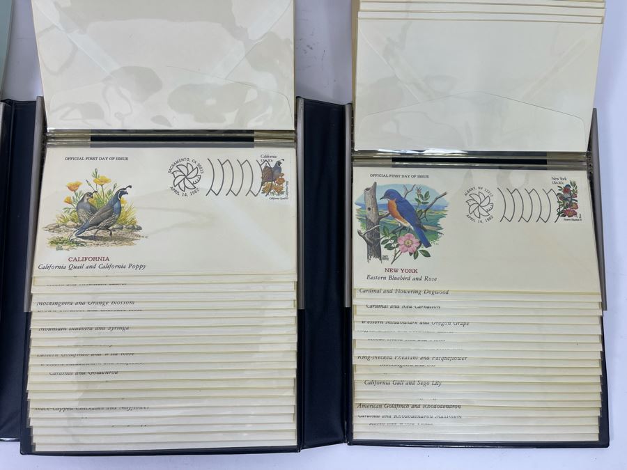 The Official Birds And Flowers Of Our Fifty States: First Day Cover Collection And State Capitals First Day Cover Collection - Total Of 100 Covers [Photo 10]