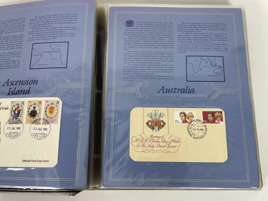 The Royal Wedding England's Prince Charles To Lady Diana Spencer First Day Cover Collection Stamps Total Of 72 Covers [Photo 6]
