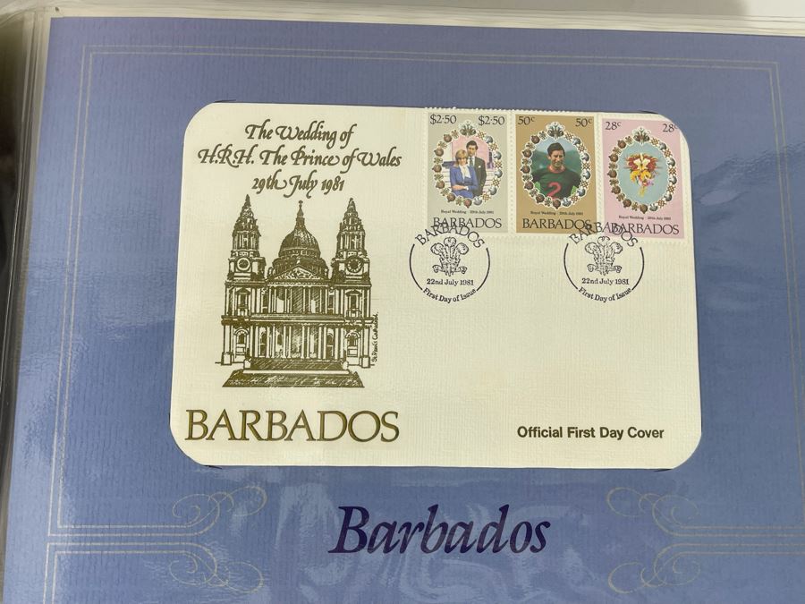 The Royal Wedding England's Prince Charles To Lady Diana Spencer First Day Cover Collection Stamps Total Of 72 Covers [Photo 7]