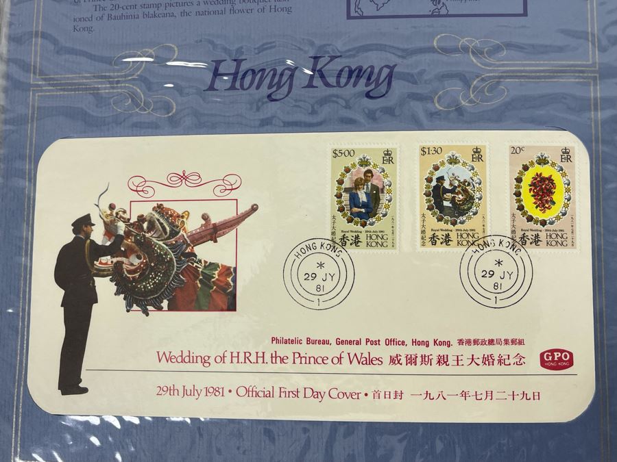 The Royal Wedding England's Prince Charles To Lady Diana Spencer First Day Cover Collection Stamps Total Of 72 Covers [Photo 10]