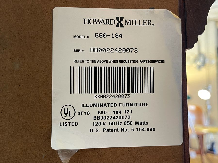 Howard Miller Illuminated Display Cabinet 44W X 15D X 82H [Photo 13]