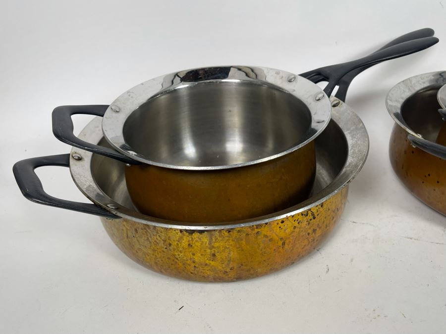 Set Of Italian Barazzoni Copper-Aluminum Pots And Pans Design By Claudio Bellini [Photo 5]