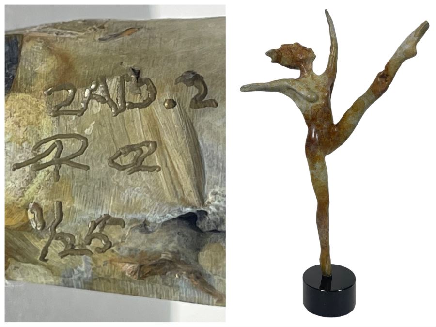 JUST ADDED - Signed Limited Editon Bronze Sculpture Of Dancer 1 Of 25 21.5'H