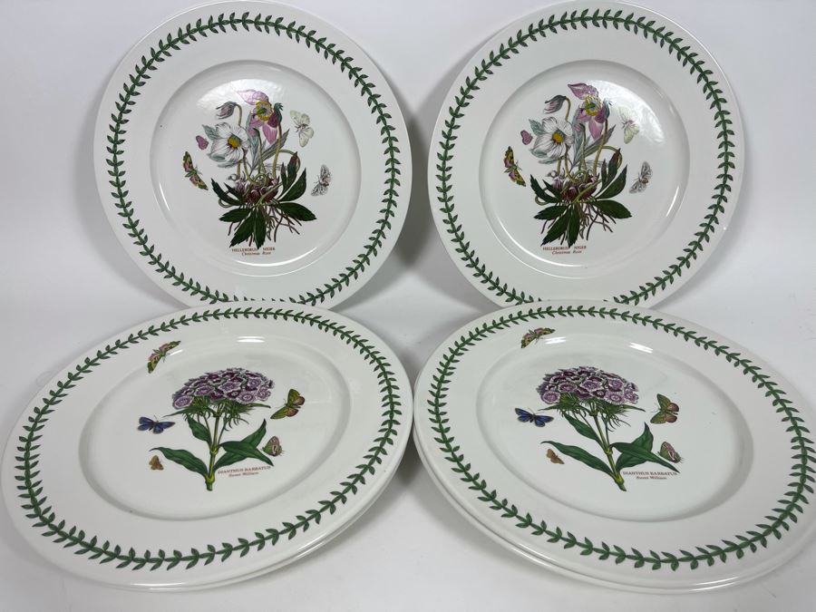 JUST ADDED - Set Of Six Portmeirion The Botanic Garden Charger Plates ...