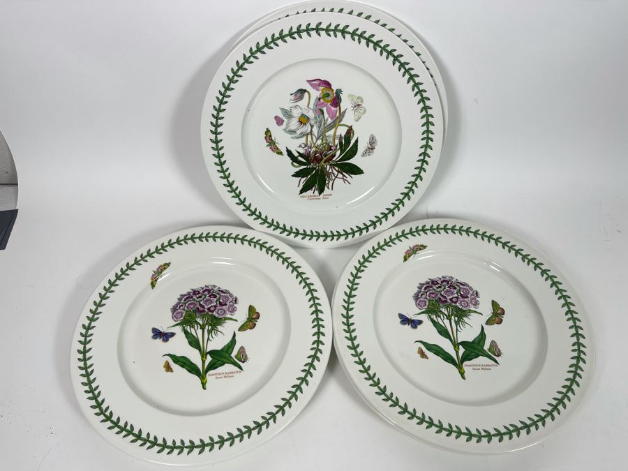 JUST ADDED - Set Of Six Portmeirion The Botanic Garden Charger Plates ...