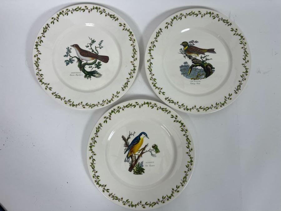 JUST ADDED - Set Of Three Portmerion Birds Of Britain Plates Susan Williams-Ellis 10.5R