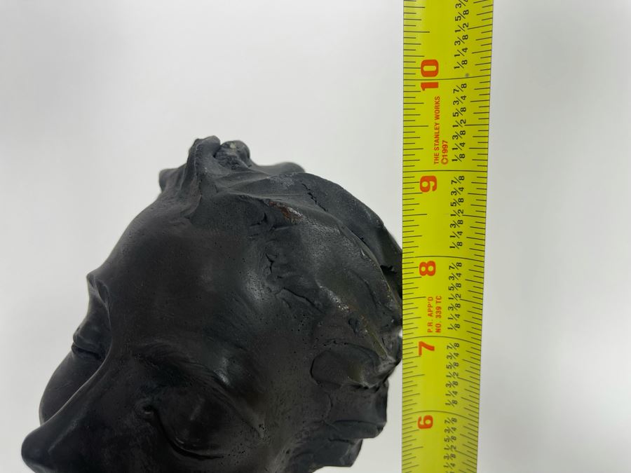 JUST ADDED - Steve Eichenberger Original Female Bust Ceramic Sculpture Signed On Base 4.5W X 6D X 9.5H [Photo 19]