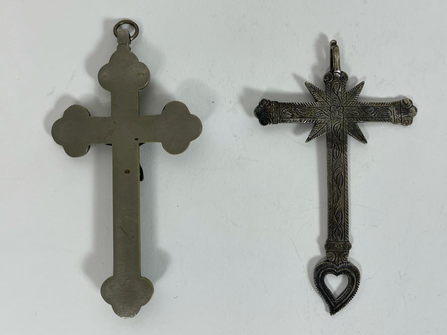 JUST ADDED - Pair Of Vintage Crosses [Photo 8]