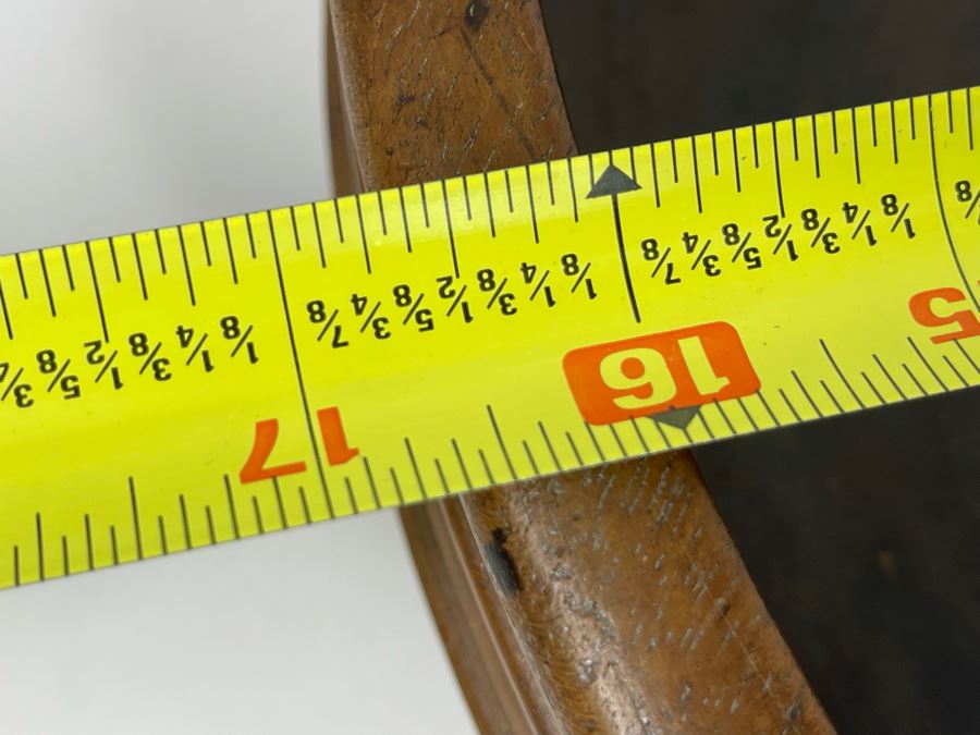 JUST ADDED - Vintage Turned Wooden Bowl 16.5R X 5.5H [Photo 7]