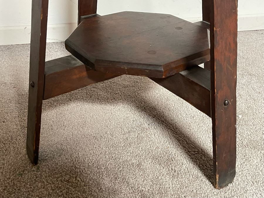 Vintage Oak Coat Rack 71H [Photo 6]