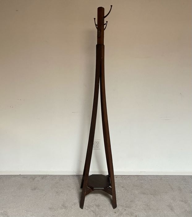 Vintage Oak Coat Rack 71H [Photo 8]