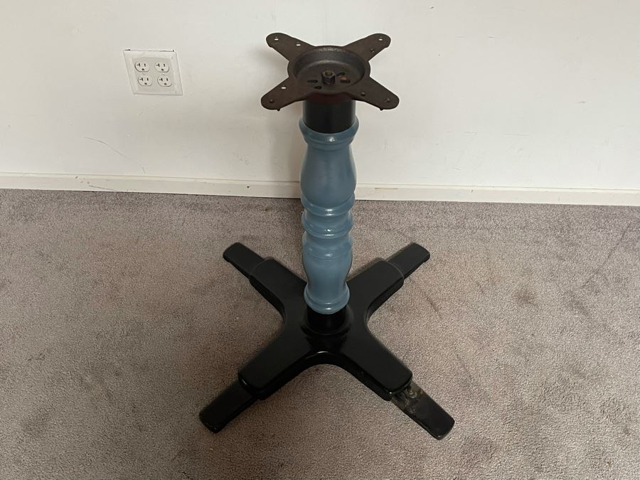 Old Cast Iron Table Base From Paul L Dodds Co Los Angeles 28H [Photo 4]