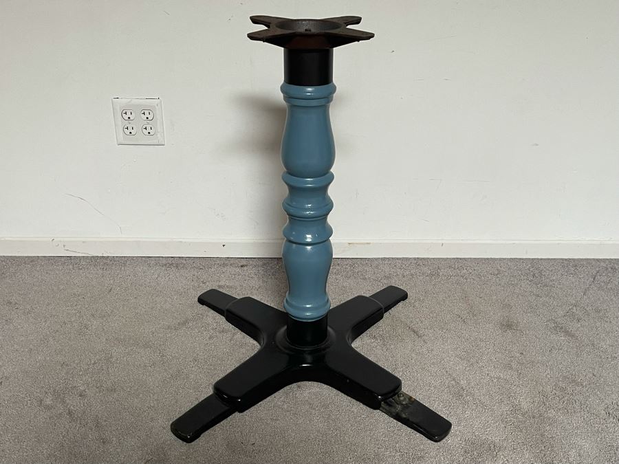 Old Cast Iron Table Base From Paul L Dodds Co Los Angeles 28H [Photo 2]