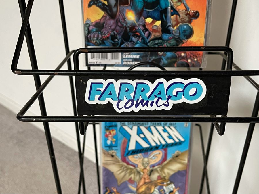 Metal Farrago Comics Store Rack Stand With Collection Of Vintage Comic Books - See Photos 9.5W X 36H [Photo 7]