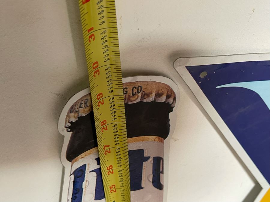 Vintage Metal Lite Beer Sign 37W X 30H [Photo 5]